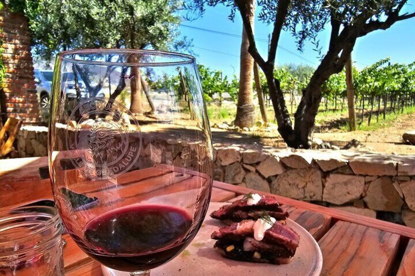 Wine Glass at Valle De Guadalupe, Ensenada