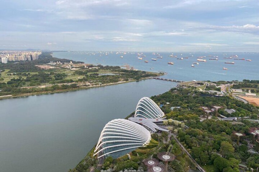 View from Marina bay sands Skypark