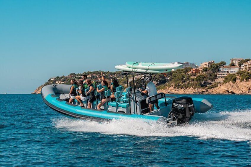 2 hours by speedboat with round trip in Puerto Club de Mar