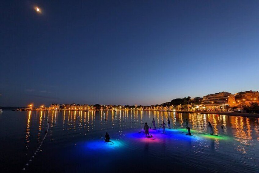 Guided Transparent SUP Glow Tour in Split