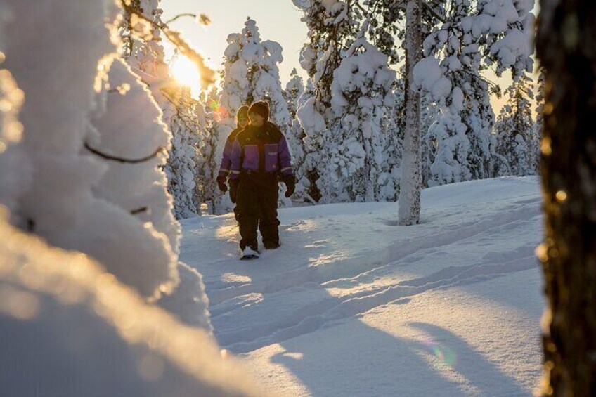 Scenic Levi Snowshoe Trip