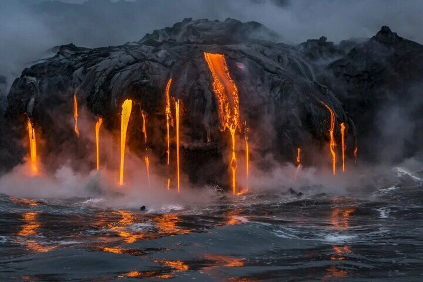 From Big island Hilo Private Volcanoes and Waterfalls Tour