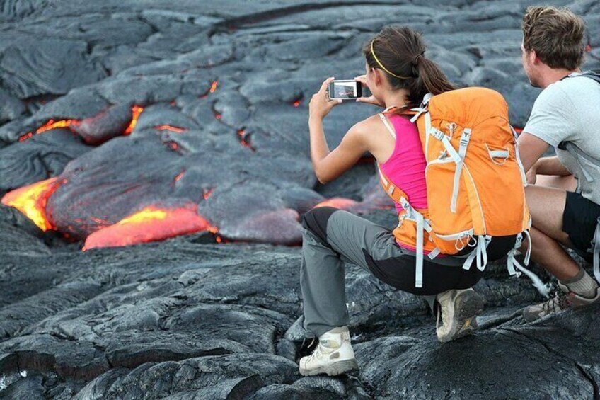 From Big island Kona Private Volcanoes and Waterfalls Tour