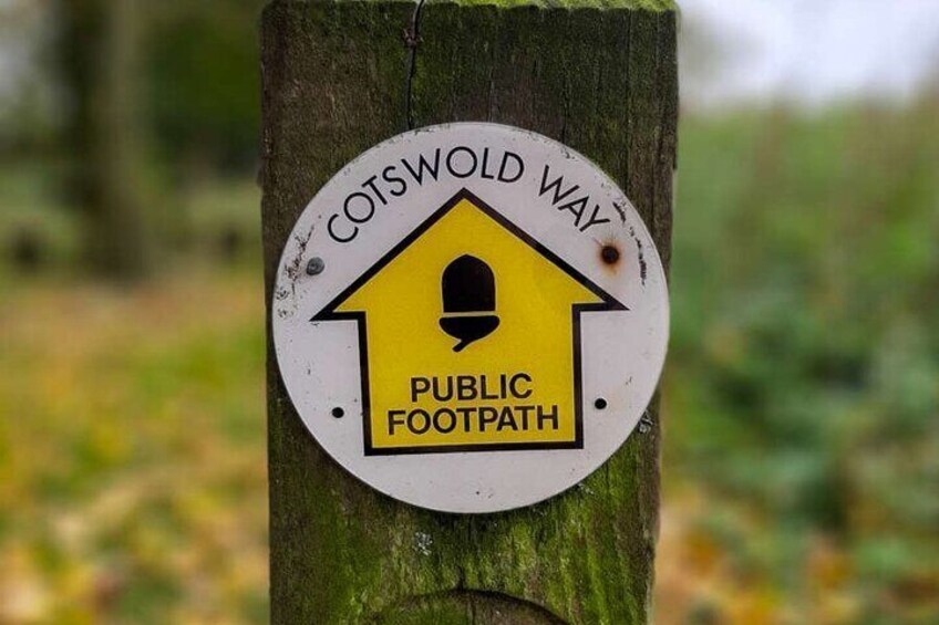 One of the walks on this tour is along a short section of the famous Cotswold Way National Trail