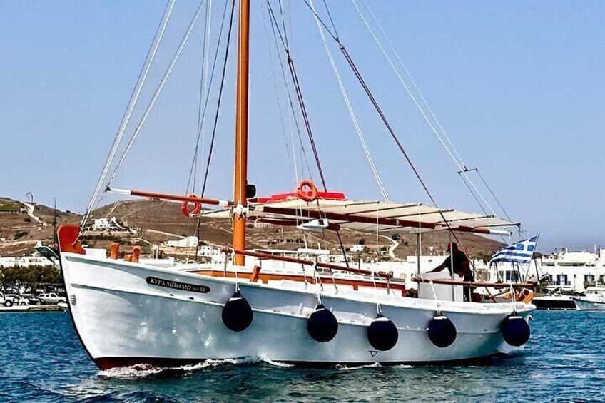 Sail the Turquoise Waters in Paros and Antiparos Boat Tour