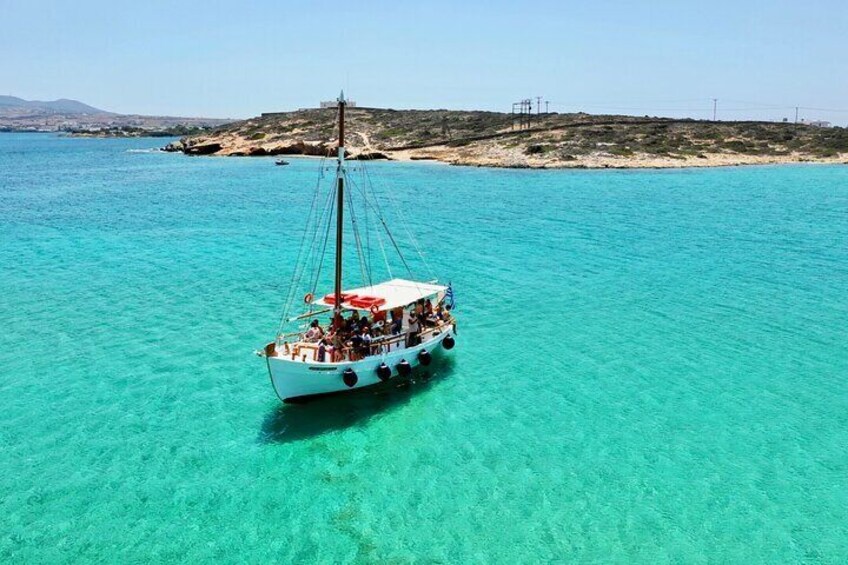 Sail the Turquoise Waters in Paros and Antiparos Boat Tour