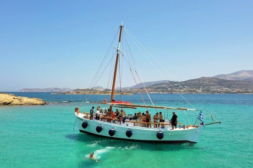 Sail the Turquoise Waters in Paros and Antiparos Boat Tour