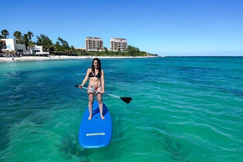 Paddle to the sun in Playa del Carmen with Drone Photos & Videos