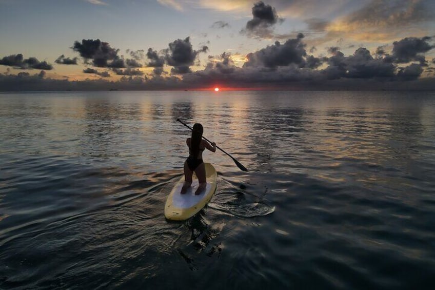 Paddle to the sun in Playa del Carmen with Drone Photos & Videos