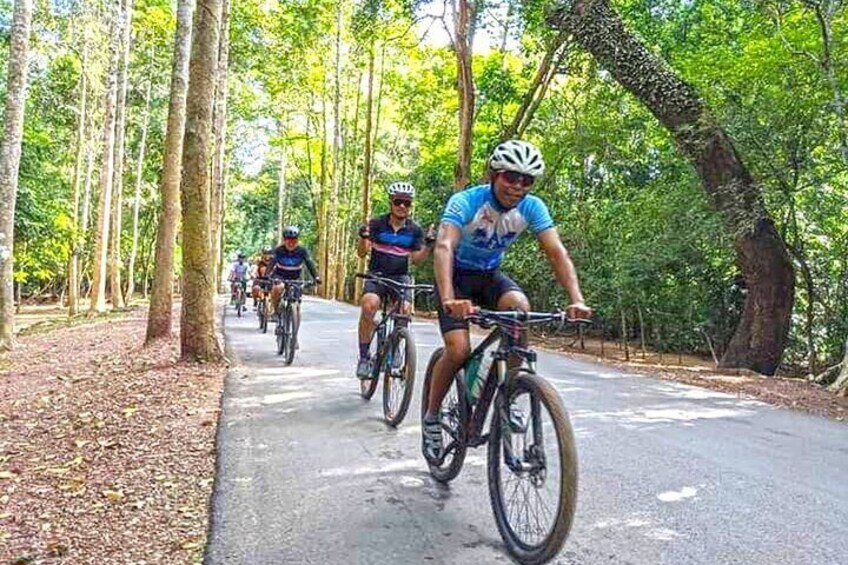 Riding in the Angkor park