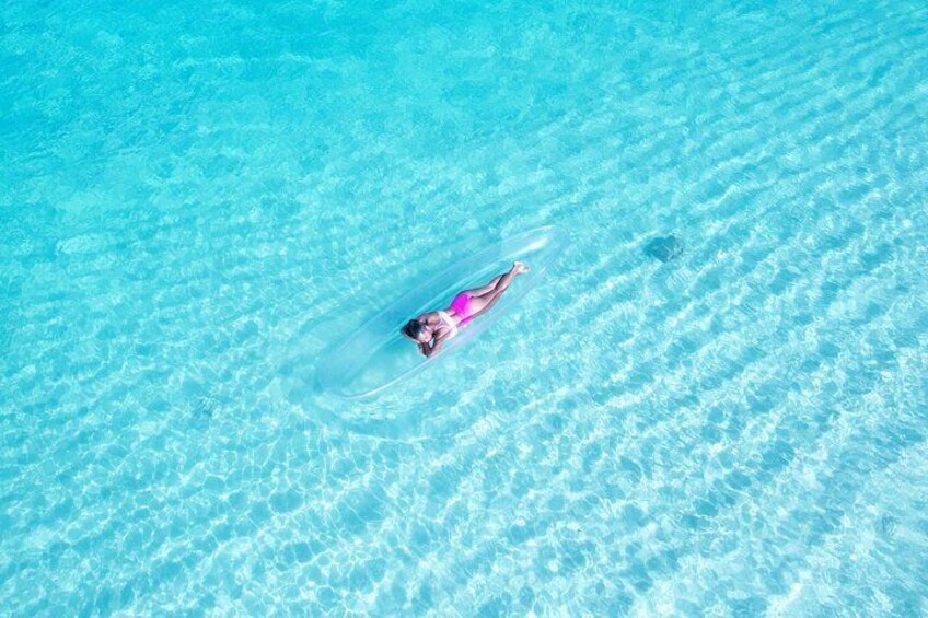 Clear Kayak Drone Photoshoot in Caicos Island 