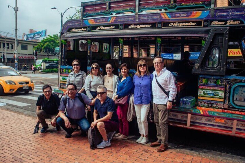 City Tour of Medellín in themed vehicles + tram ride and Metrocable