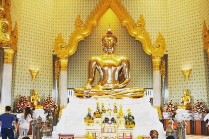 Bangkok: recorrido de 2 templos (Buda Dorado y mini Buda reclinado)