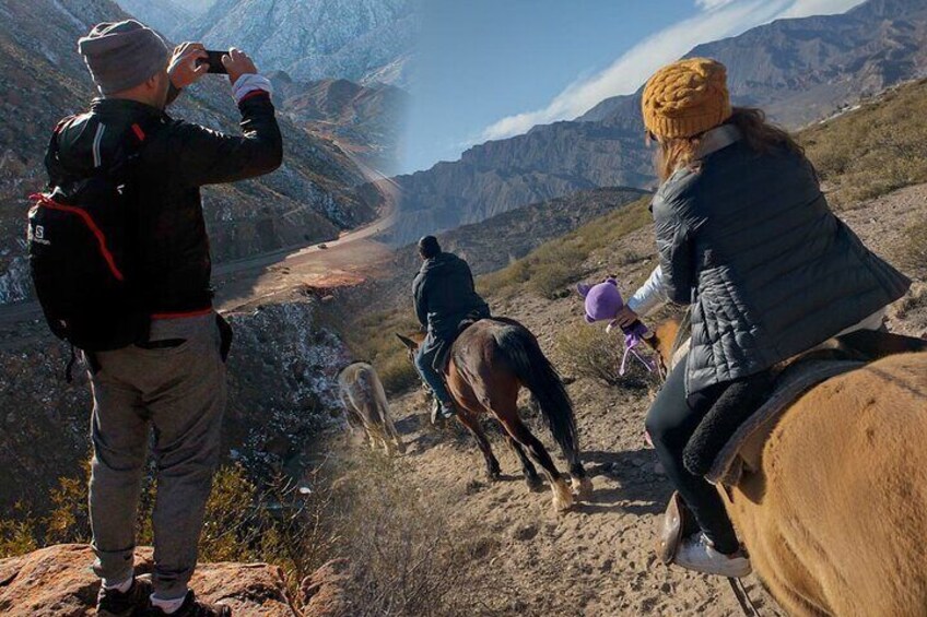 Horseback riding and trekking Crocodile in Potrerillos Mendoza