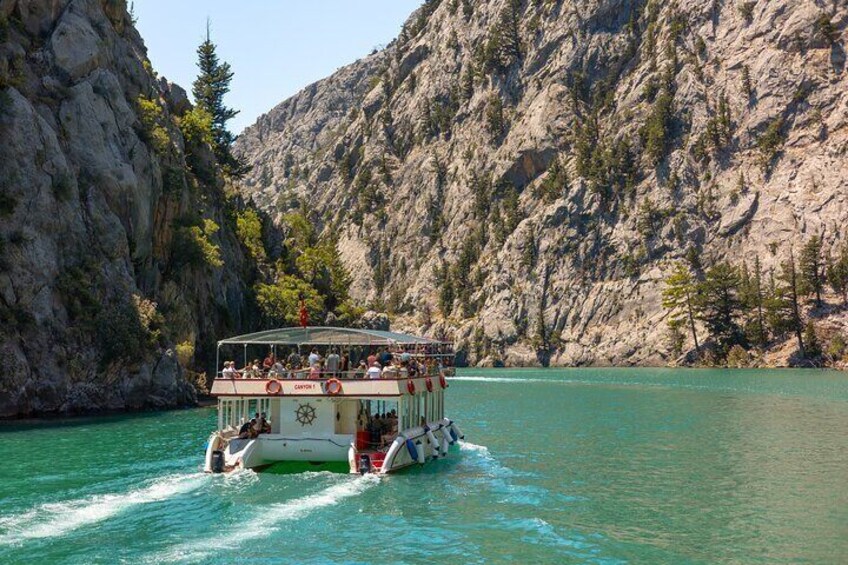 From Alanya Green Canyon Day Trip with Boat Ride and Lunch