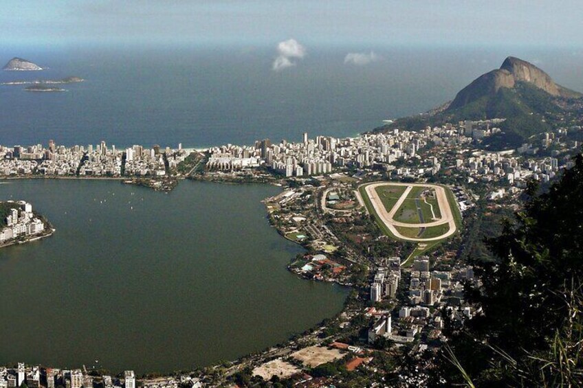 helicopter tour. view of lagoa