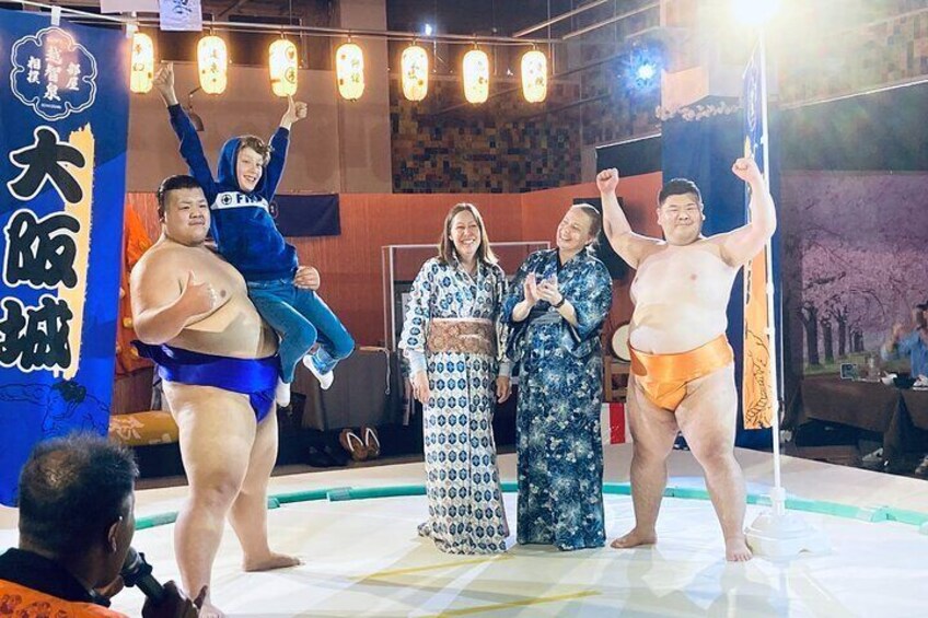 Osaka Sumo Show at The Ochiizumi Stable 
