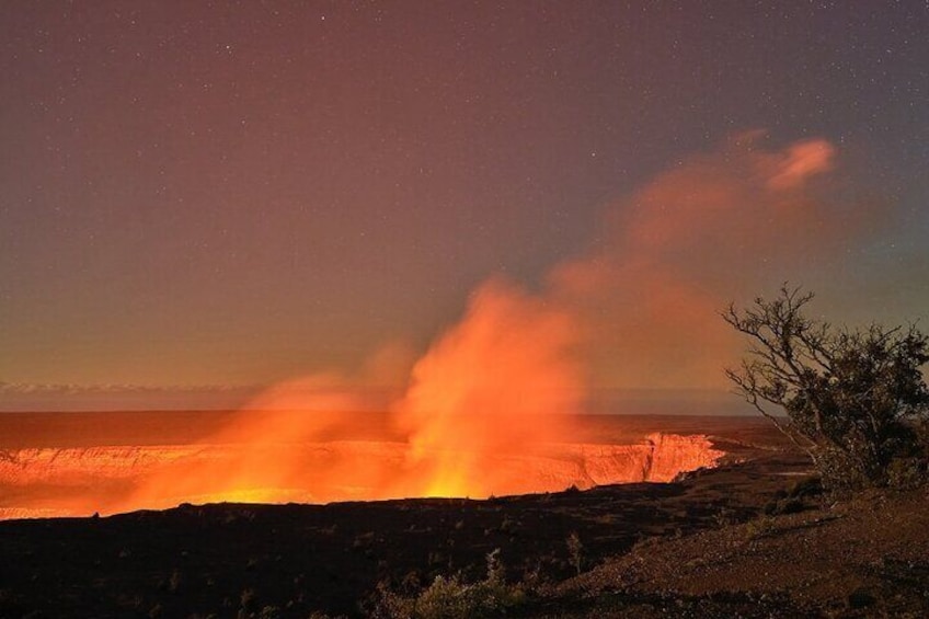 From Big island Hilo Volcanoes and Waterfalls Shared Tour