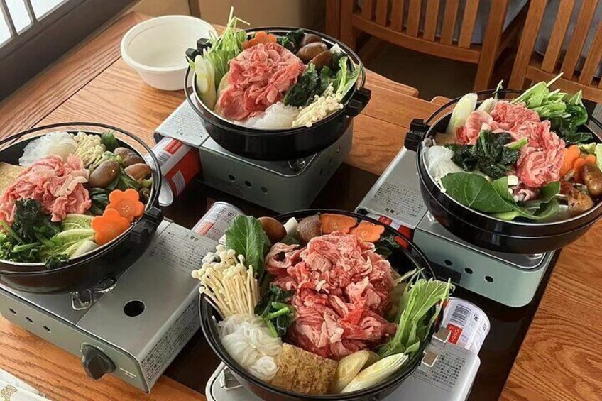 beef sukiyaki hot pot
