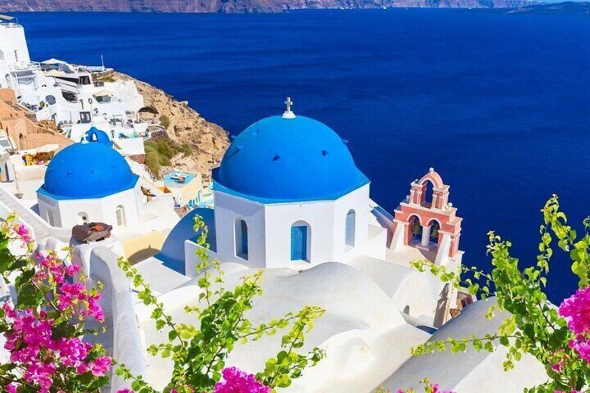 Santorini Day Trip by Boat with Oia and Fira Visit From Crete