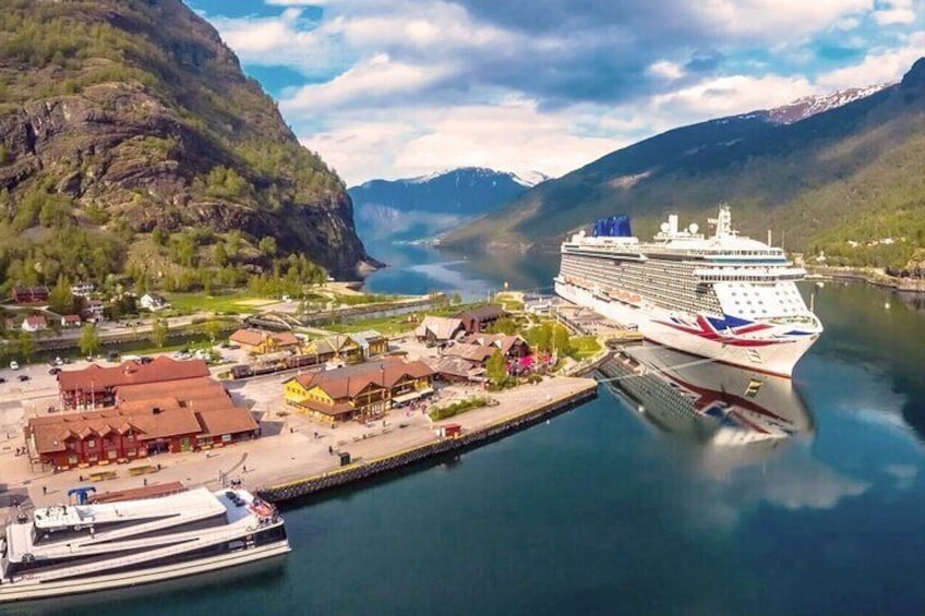 Private guided tour - Premium Nærøyfjord Cruise and Flåm Railway