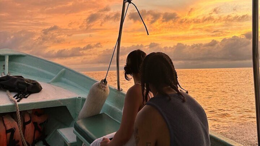 Bioluminescence & sunset boat tour to Los Arcos Sanctuary