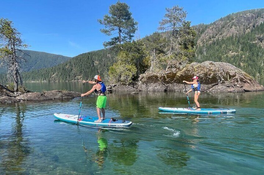 2-Hour Guided Paddleboard the pristine waters of Cowichan Lake