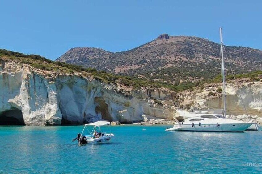 Private Boat Rental in Milos Bay