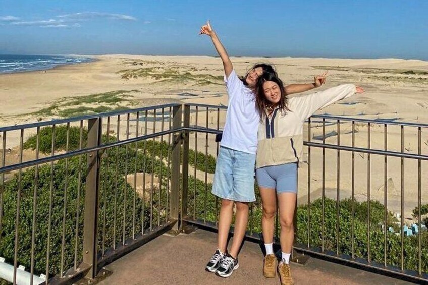 Port Stephens, departing Newcastle - Whales, hike & sand dunes!