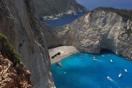 Exploring Navagio White Caves in Zakynthos with Xygia Beach Tour