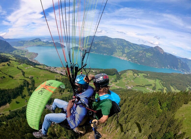 Picture 2 for Activity Lucerne: Unique Tandem Paragliding Flight Experience