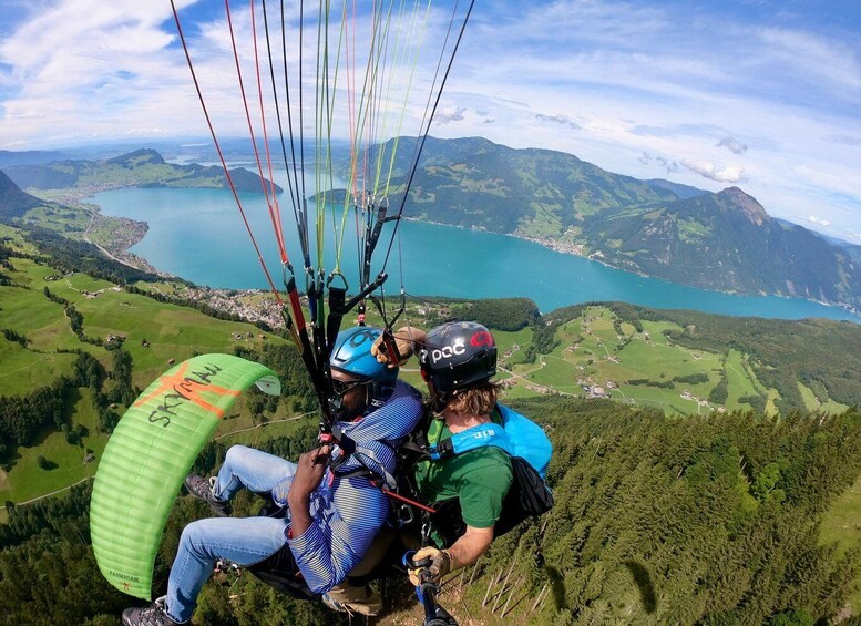 Picture 2 for Activity Lucerne: Unique Tandem Paragliding Flight Experience