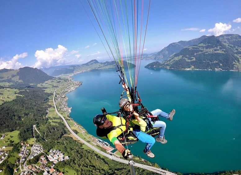 Picture 1 for Activity Lucerne: Unique Tandem Paragliding Flight Experience