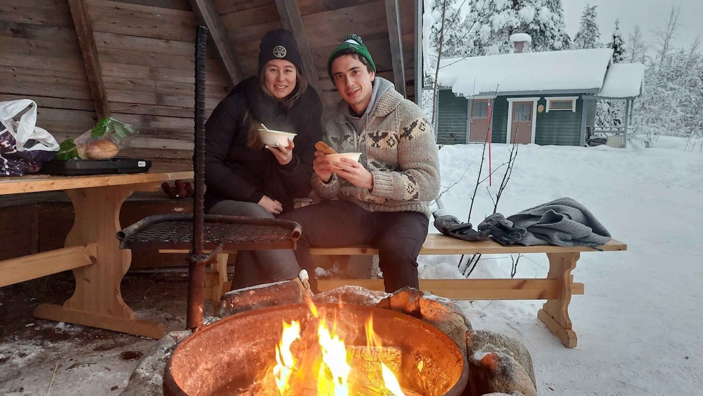 Picture 11 for Activity Ice Fishing Adventure in Levi with Salmon Soup