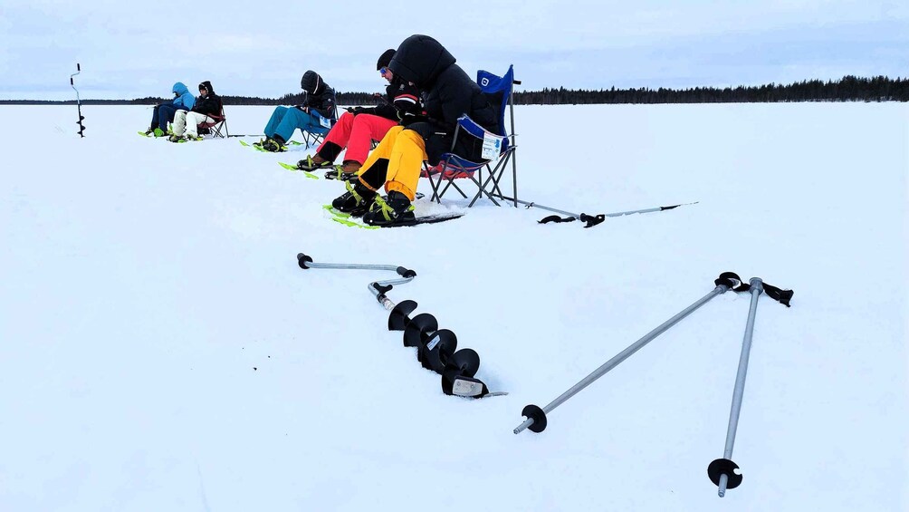 Picture 12 for Activity Ice Fishing Adventure in Levi with Salmon Soup