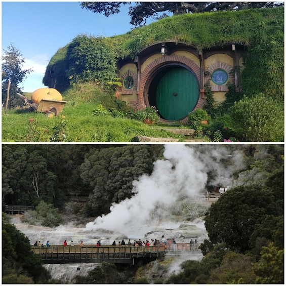 Hobbiton Move Set & Rotorua including Te Puia Tour