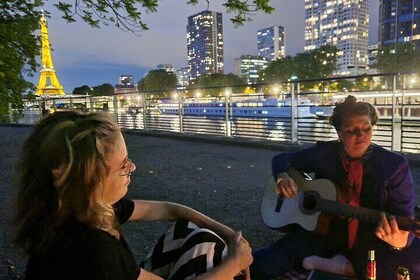 Sunset Picnic with View of Eiffel Tower and Live Music