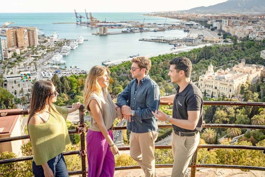 Malaga Walking Tour, Gibralfaro and Alcazaba Visit & Catamaran Cruise