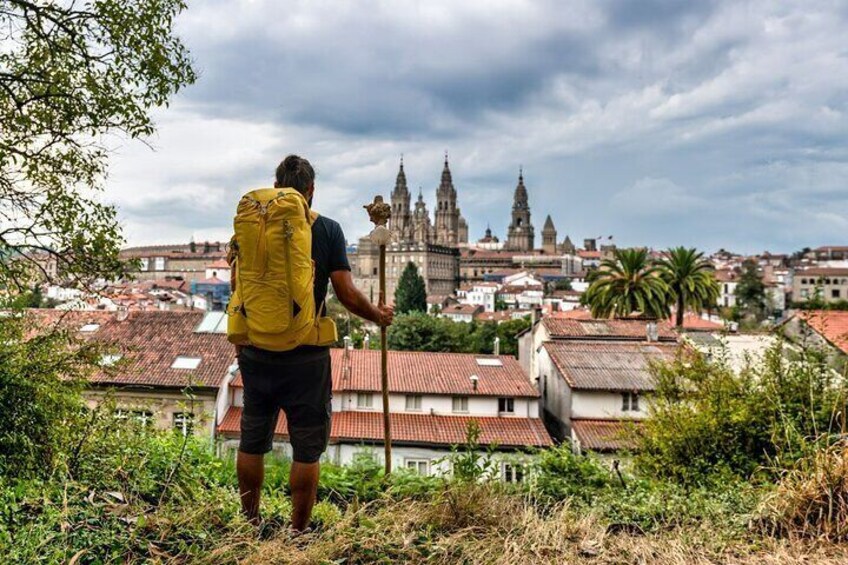 Portuguese Way from Tui - Panoramic Cathedral of Santiago
