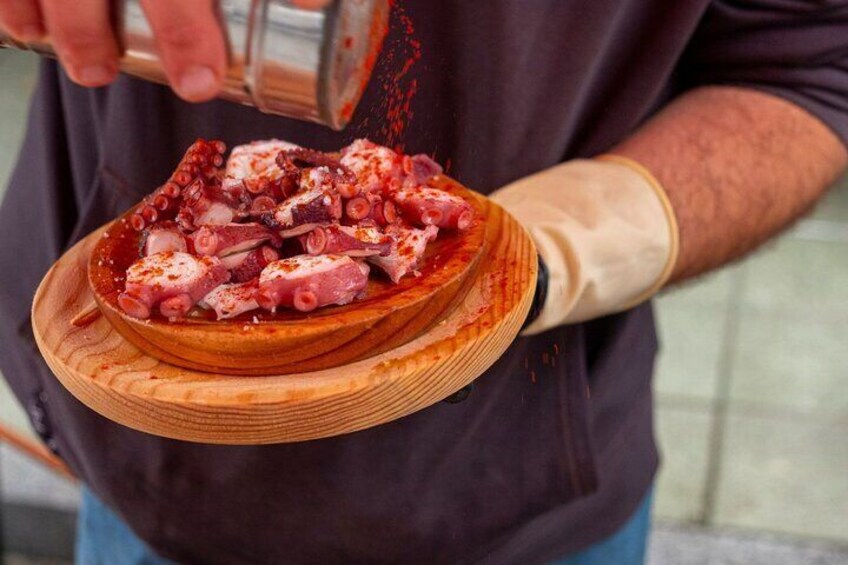 Portuguese way from Tui - Pulpo a la gallega