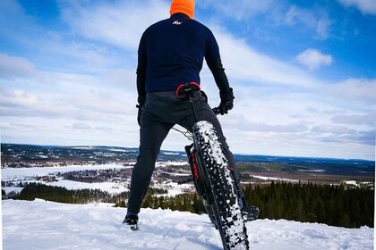 Fatbiken in de winter in Ivalo