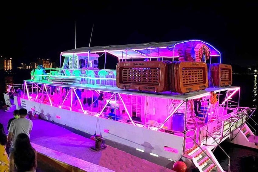 Picture 1 for Activity Puerto Vallarta: Neon Boat Party with DJ and Open Bar