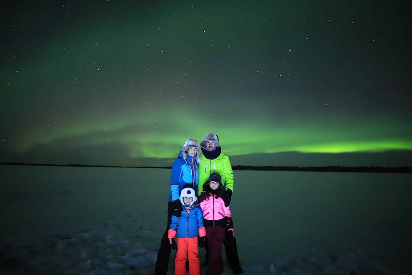 Picture 12 for Activity Levi: Aurora Borealis Bus & Snowshoe Tour with Hot Drink