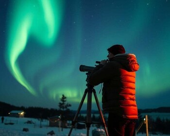 Levi: Northern Lights Magic – Stargazing by Telescope