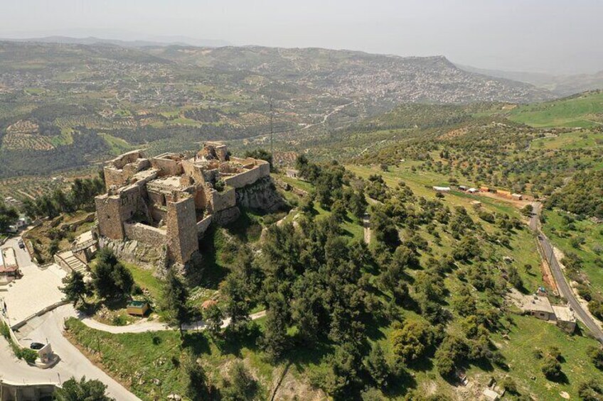 Aerial View of Ajloun Castle