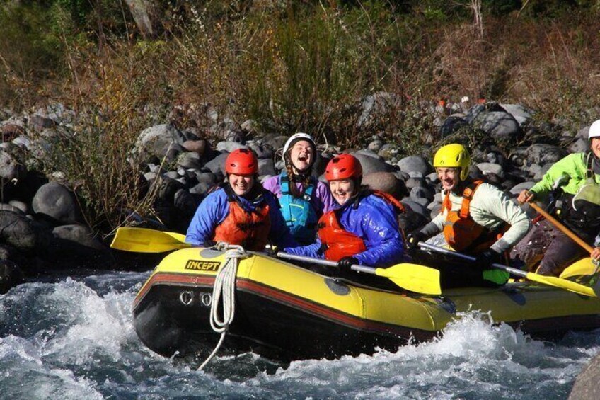 Squeals of delight whitewater rafting