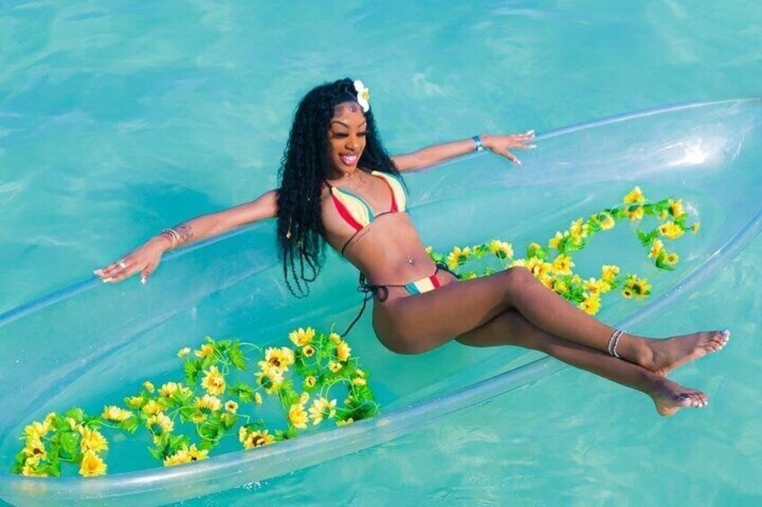 Clear Kayak Photoshoot in Ocho Rios Jamaica 