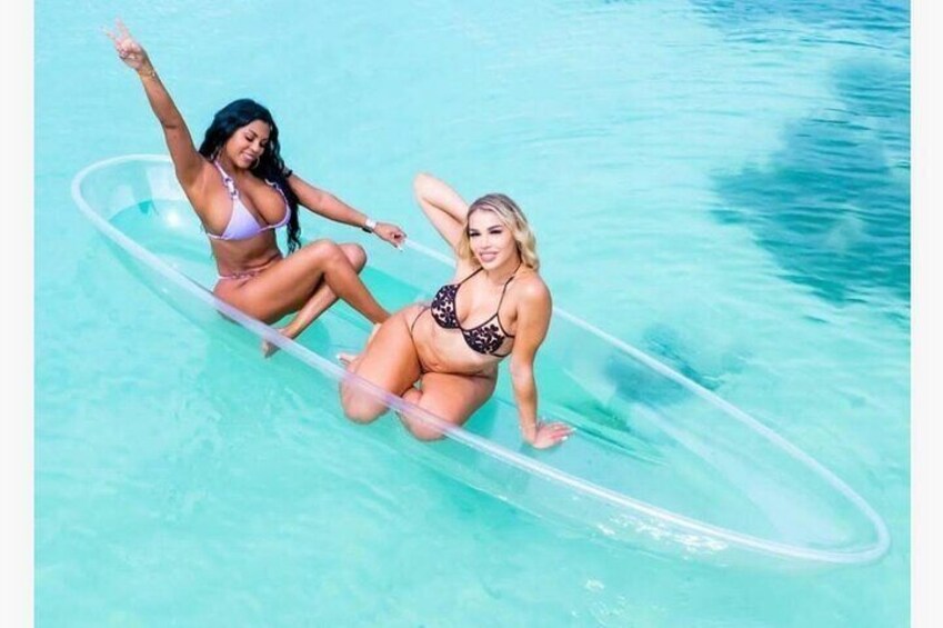 1 Hour Clear Kayak Photoshoot in Ocho Rios Jamaica 