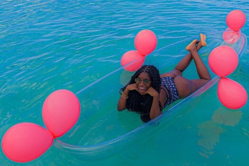 Clear Kayak Photoshoot in Ocho Rios Jamaica
