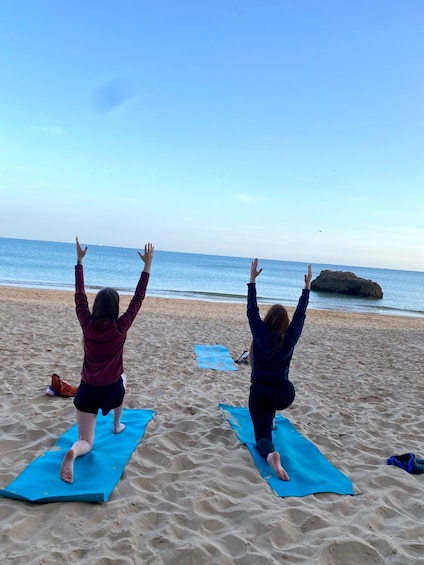 Sunset Yoga at Portimaos beautiful beach by el Sol Lifestyle